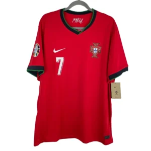 Official Cristiano Ronaldo Portugal Jersey 2024 Nike Red Euro Home Kit CR7