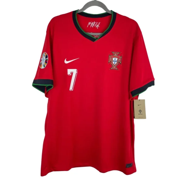 Official Cristiano Ronaldo Portugal Jersey 2024 Nike Red Euro Home Kit CR7
